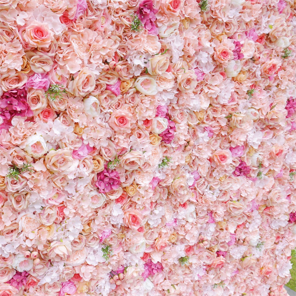 Uflower Rosa Rosen-Hortensien  – Flower Wall Panel Bewertung und Preis