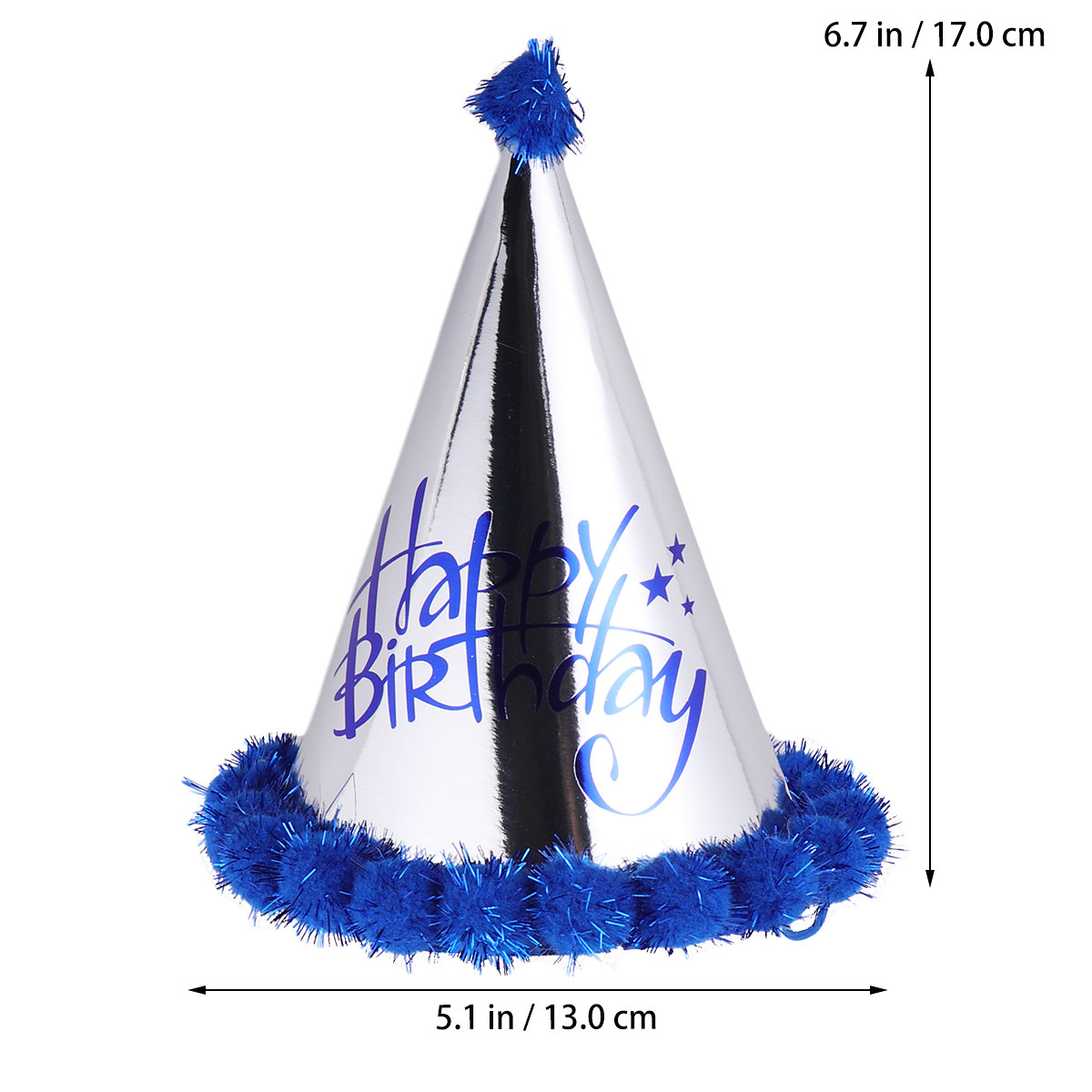 5 Stück dunkelblaue, glänzende – Party Hat Cone Bewertung und Preis