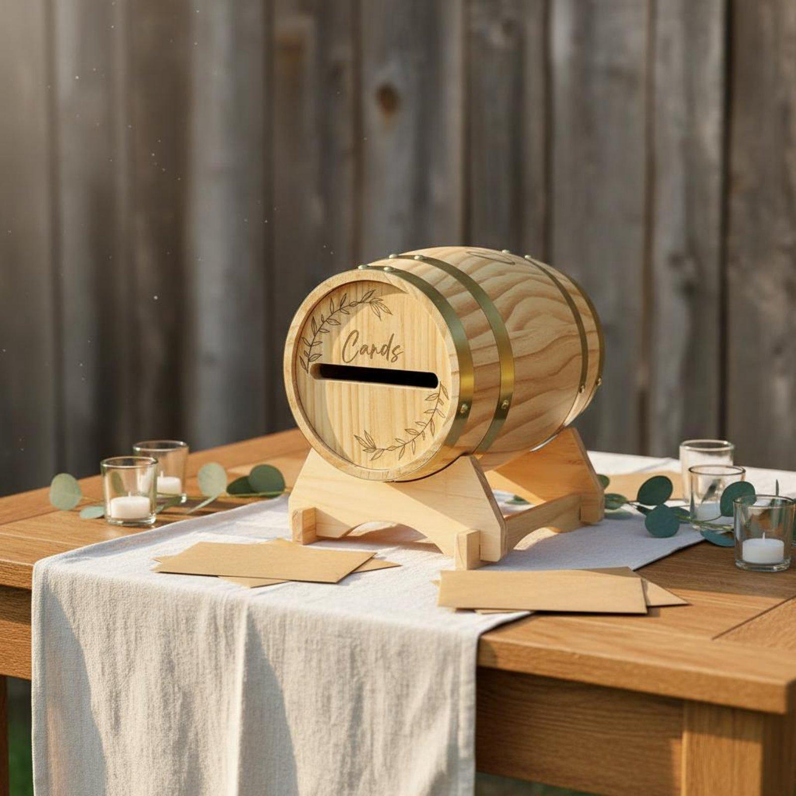 Große Holz-Kartenbox mit Schli – Event Party Box Bewertung und Preis