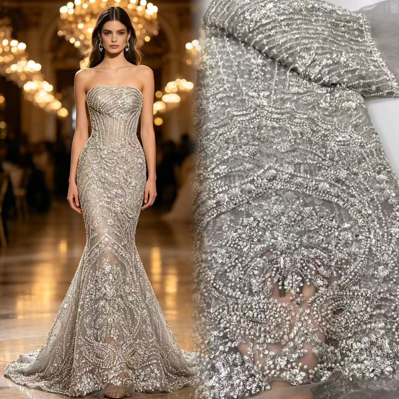 Luxuriöse französische Tüll-Ne – Glitter Tablecloth Bewertung und Preis